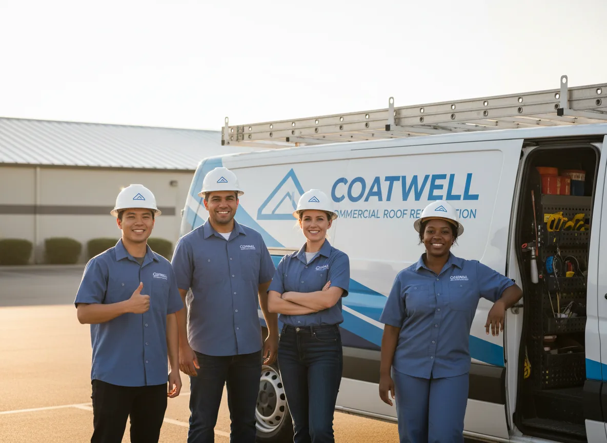 Commercial roof coating company in Southard, OK